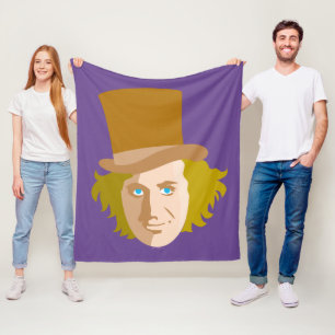 Couverture Polaire Willy Wonka Stenciled Face Graphic