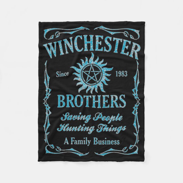 Couverture Polaire Winchester Brothers depuis 1983 (bleu clair) (Devant)