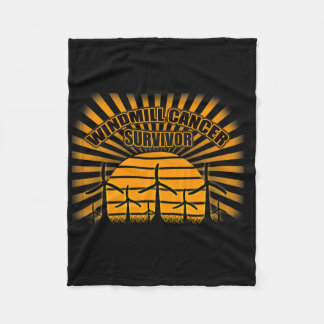 Couverture Polaire Windmill Noise Cancer Anti Trump Funny Mocking Fak