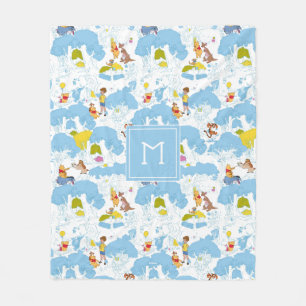 Couverture Polaire Winnie l'Ooh Au Motif de l'arbre de miel