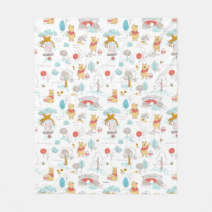 Couverture Polaire Winnie l'Ooh   Dans le bois de cent acres