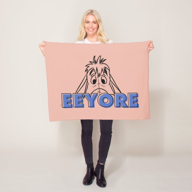 Couverture Polaire Winnie l'Ooh | Eeyore Peek-A-Boo (En situation)