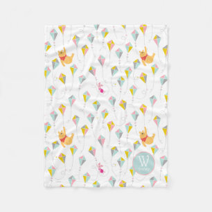 Couverture Polaire Winnie l'Ooh   Pastel Kite Motif - Ajouter un nom