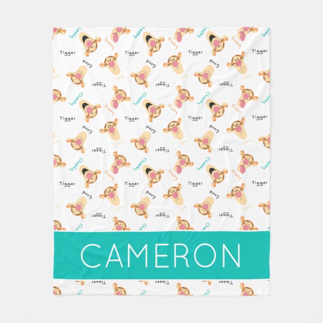 Couverture Polaire Winnie l'Ooh | Tigger's Expressions Motif (Devant)