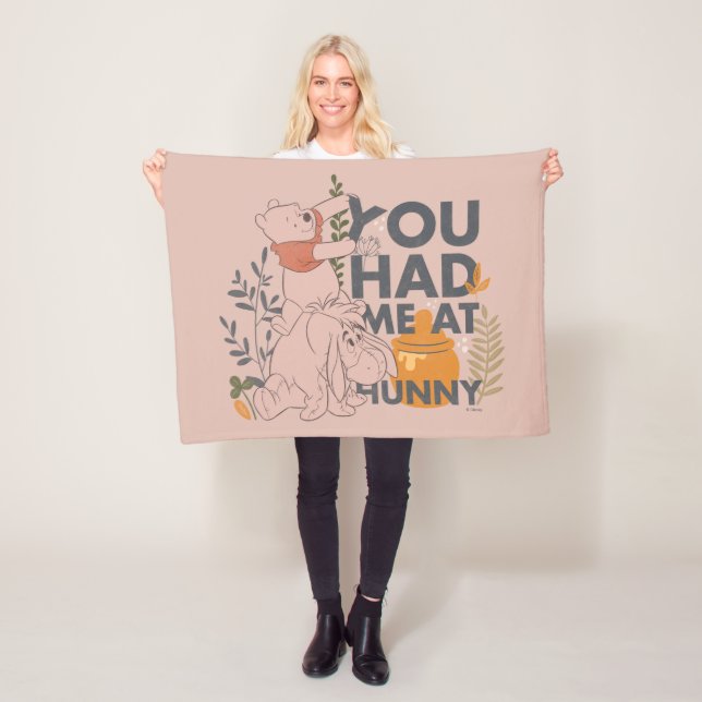 Couverture Polaire Winnie l'ourson & Eeyore | Vous m'avez eu avec Hun (En situation)