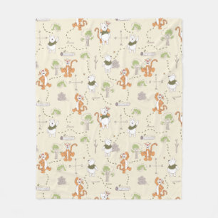 Couverture Polaire Winnie l'ourson Tigger & Pooh Motif de forêt