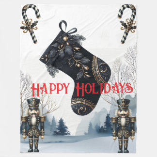 Couverture Polaire Wintery Gothic Holiday Fleece Blanket