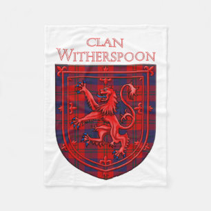 Couverture Polaire Witherspoon Tartan Scottish Plaid Lion Rampant