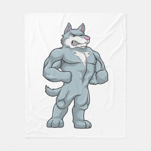 Couverture Polaire Wolf as Bodybuilder extreme