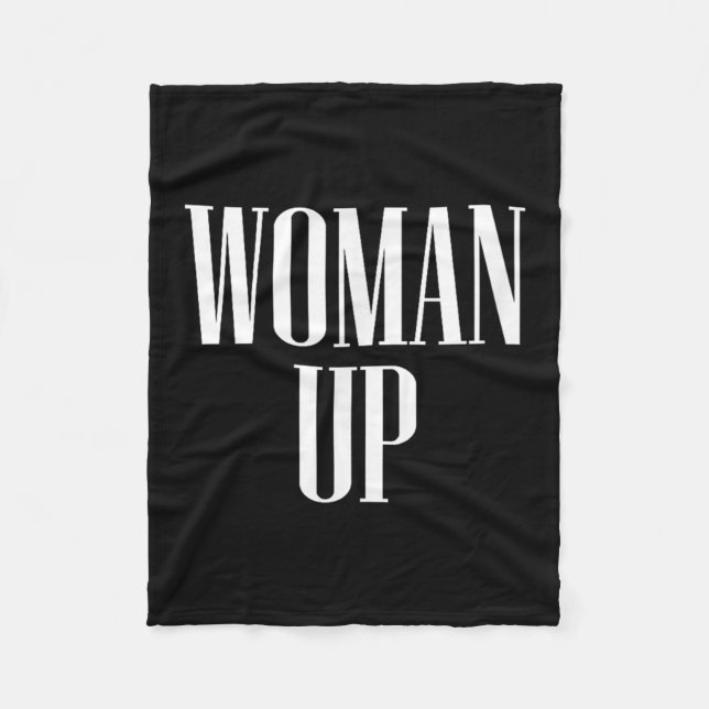 Couverture Polaire Woman Up - Female Emwerment &amp; Motivation  (Devant)