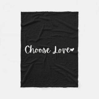 Couverture Polaire Womens Choose Love Motivational Mantra V-neck 
