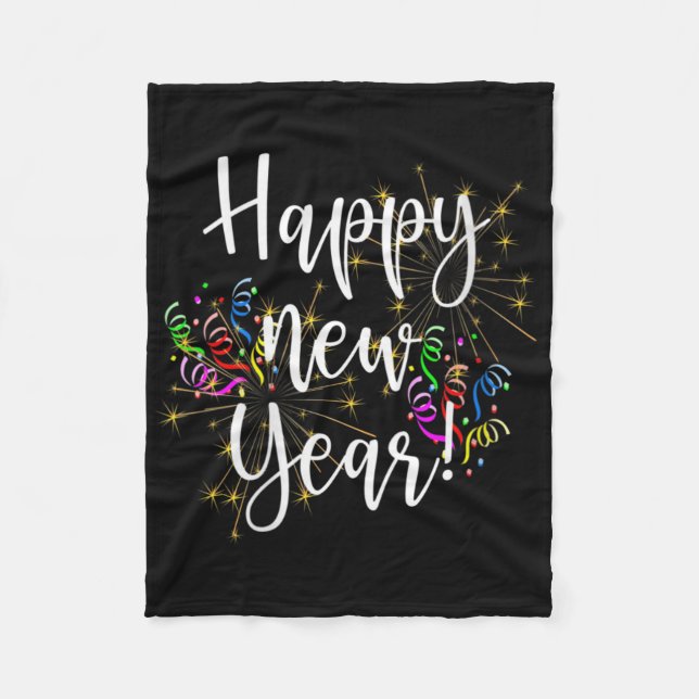 Couverture Polaire Womens Fun Happy New Year Day Eve Party Fireworks  (Devant)