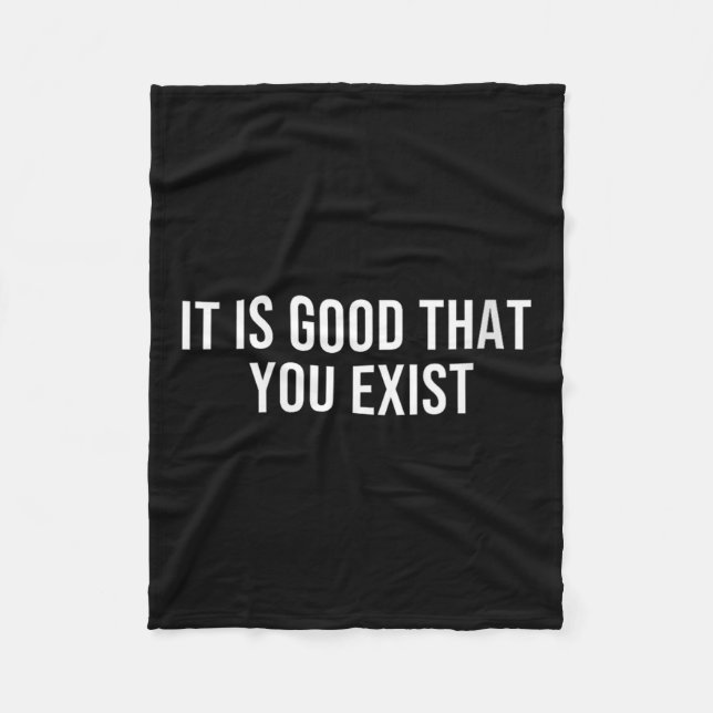 Couverture Polaire Womens It Is Good That You Exist V-neck  (Devant)