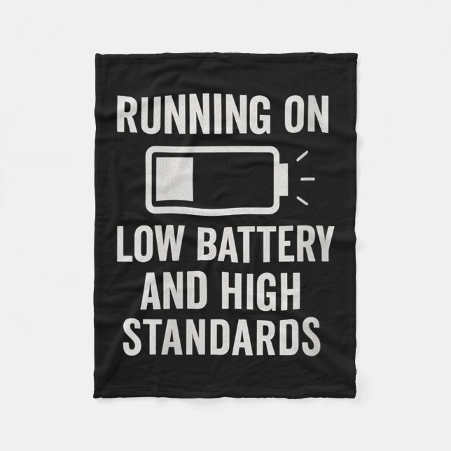 Couverture Polaire Womens Running On Low Battery And High Standards F (Devant)