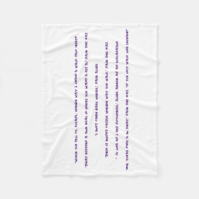 Couverture Polaire Wonderland Inspiration Blanket (Devant)