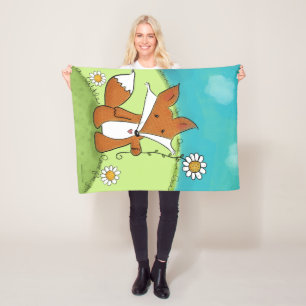 Couverture Polaire Woodland Fox Little Love for You