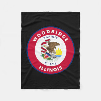 Couverture Polaire Woodridge Illinois Il Flag Dge Roundlet Souvenir 