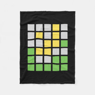 Couverture Polaire Wordle Word Jeu cadeau 