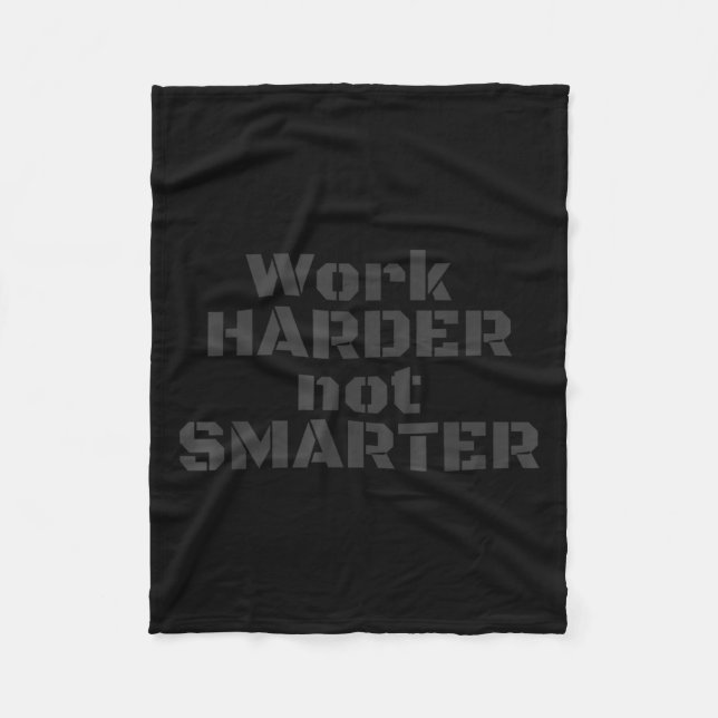 Couverture Polaire Work Harder Not Smarter Sarcastic Stud People  (Devant)