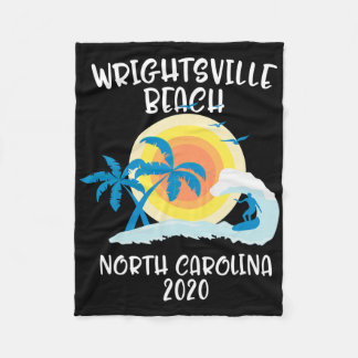 Couverture Polaire Wrightsville Beach North Carolina Vacation Surf Fa