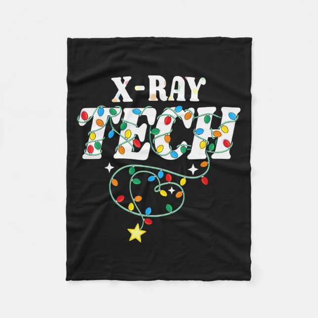 Couverture Polaire X-ray Tech Christmas Radiologic Technologist Techs (Devant)