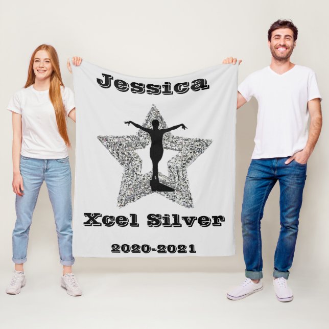 Couverture Polaire Xcel Silver Gymnastique Star Fleece Blanket (En situation)