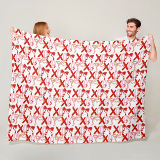 Couverture Polaire XO Valentine’s Gift Blanket , xoxo love blanket
