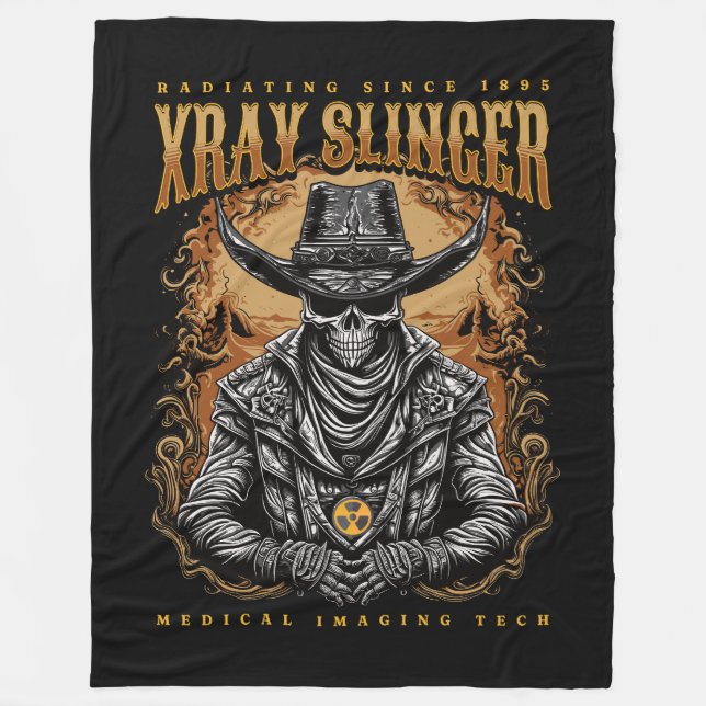 Couverture Polaire XRay Slinger Skeleton Cowboy (Devant)