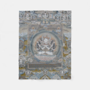 Couverture Polaire Yab Yum Vajrasattva Blanche polaire