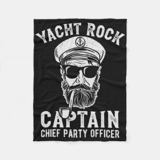 Couverture Polaire Yacht Rock Capitaine Pontoon Boat Party Sailor Boa