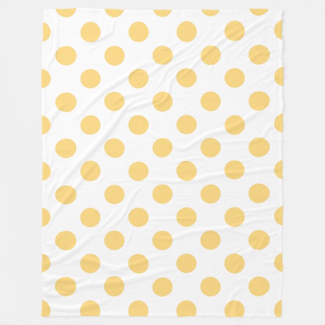 Couverture Polaire Yellow polkadots (Devant)