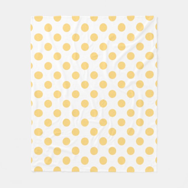 Couverture Polaire Yellow polkadots (Devant)