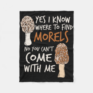 Couverture Polaire Yes I Know Where To Find The Morels