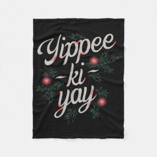 Couverture Polaire Yippee Ki-yay Funny Christmas 