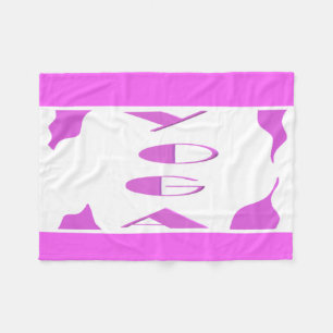 Couverture Polaire Yoga méditation détente pale violet blanc yoga