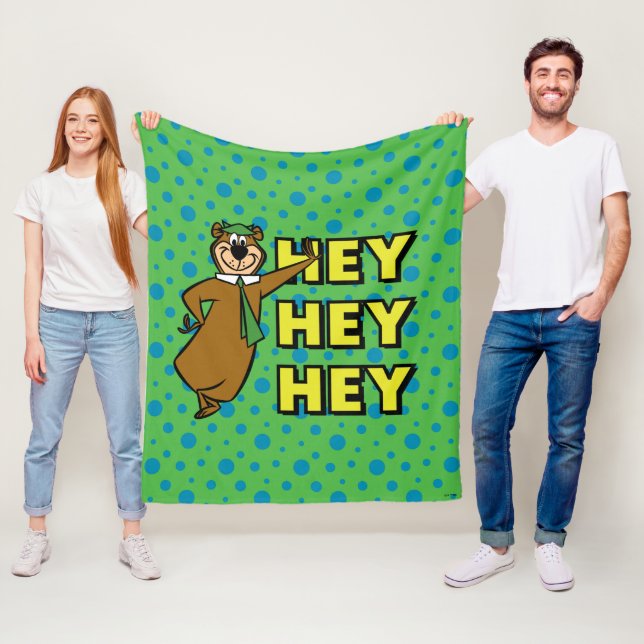 Couverture Polaire Yogi Bear Hey Hey Hey (En situation)