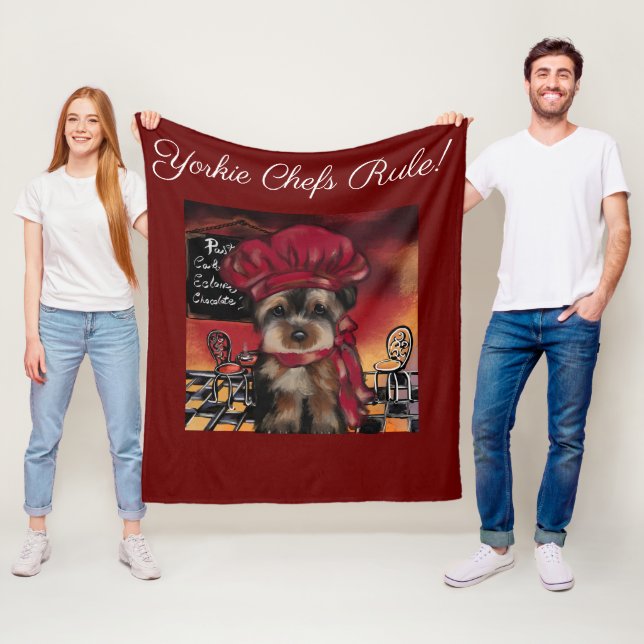 COUVERTURE POLAIRE YORKIE POO (En situation)
