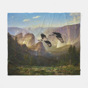 Couverture Polaire Yosemite Falls Wilderness Crane de Sandhill Oiseau