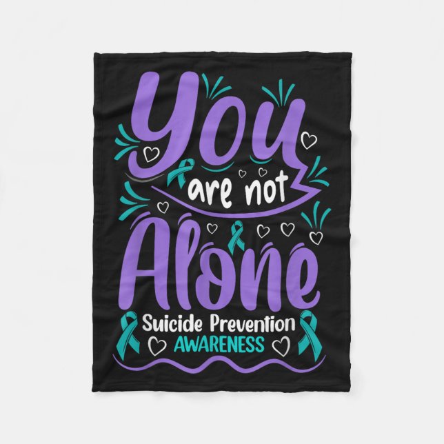 Couverture Polaire You Are Not Alone Suicide Prevention Awareness  (Devant)