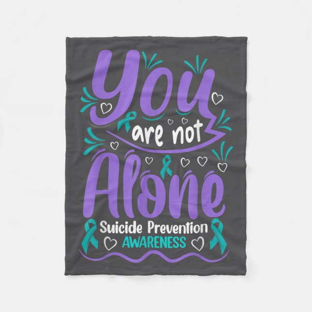 Couverture Polaire You Are Not Alone Suicide Prevention Awareness  (Devant)