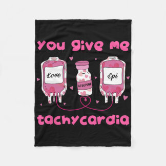 Couverture Polaire You Give Me Tachycardia Funny Rna Icu Nurse Valent