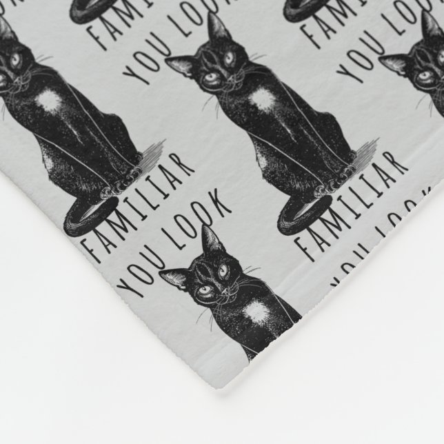 Couverture Polaire You Look Familiar Witches Black Cat (Coin)