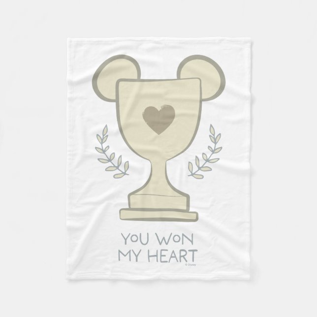Couverture Polaire You Won My Heart Mickey Mouse Trophy Graphic (Devant)