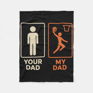 Couverture Polaire Your Dad My Dad Sketll Dunk Daughter Son Father's 