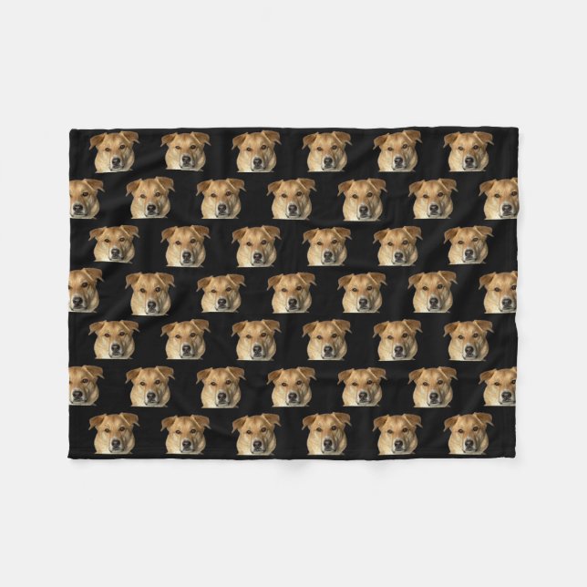 Couverture Polaire Your Pet Photo Dog Cat Custom Cute Funny (Devant (Horizontal))