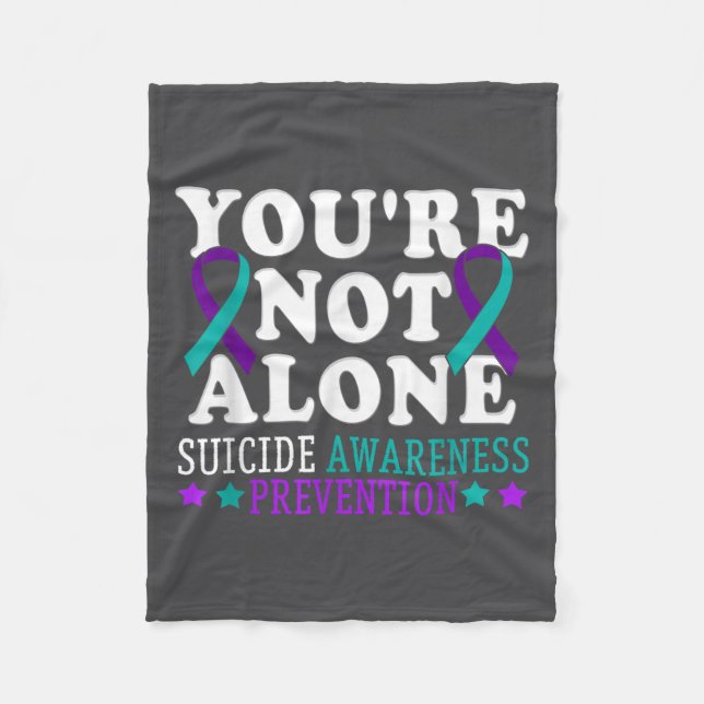 Couverture Polaire You're Not Alone Depression Suicide Prevention Awa (Devant)
