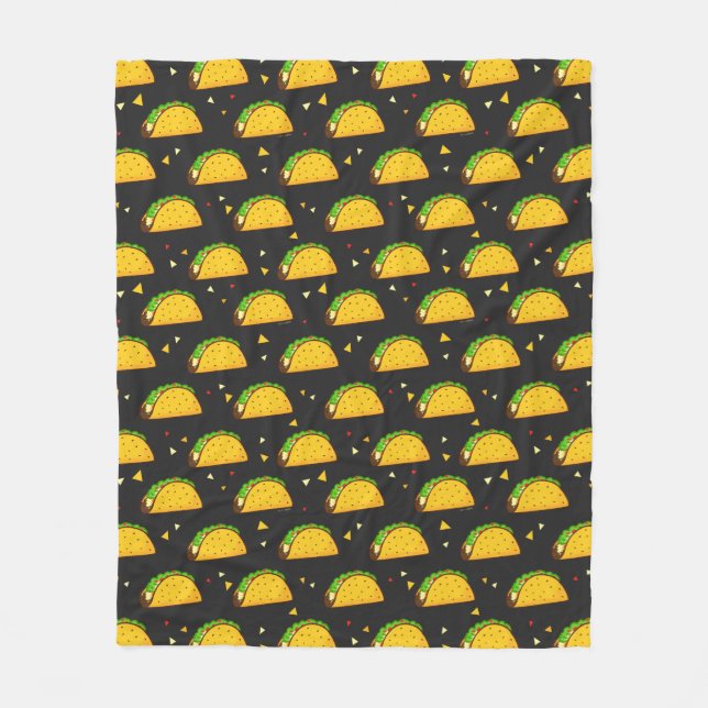 Couverture Polaire Yummy Taco Motif (Devant)