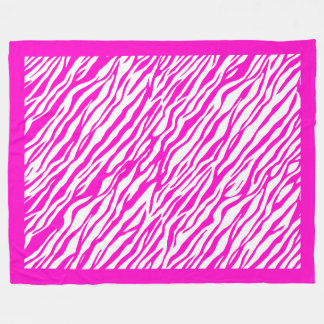 Couverture Polaire Zebra Imprimer Motif Fleece Blanket