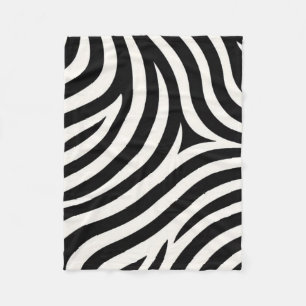Couverture Polaire Zebra Stripes Impression moderne
