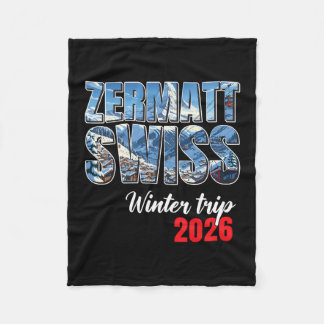 Couverture Polaire Zermatt Switzerland Winter Trip 2026 Alps Ski Swis
